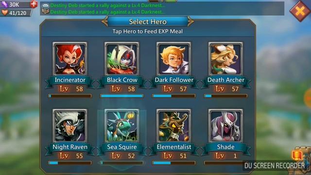 Lords Mobile- Appropriate Hero line up for monster hunting смотреть онлайн