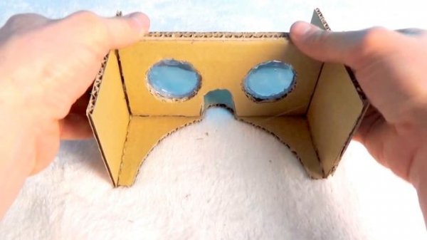 Как сделать очки ВИРТУАЛЬНОЙ РЕАЛЬНОСТИ из картона Cardboard VR BOX/ Семья Тими Тим