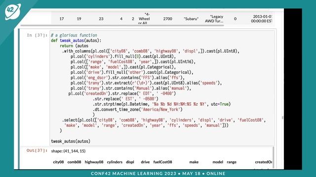Polars: A highly optimized dataframe library | Matt Harrison | Conf42 Machine Learning 2023 смотреть онлайн