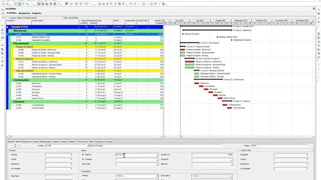 How to Update a Schedule in Primavera P6 смотреть онлайн
