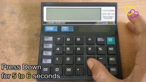 4 Ways to Turn off a Normal School Calculator Citizen CT-512