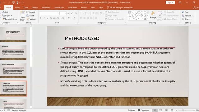 ANTLR -implementation of an SQL Parser смотреть онлайн