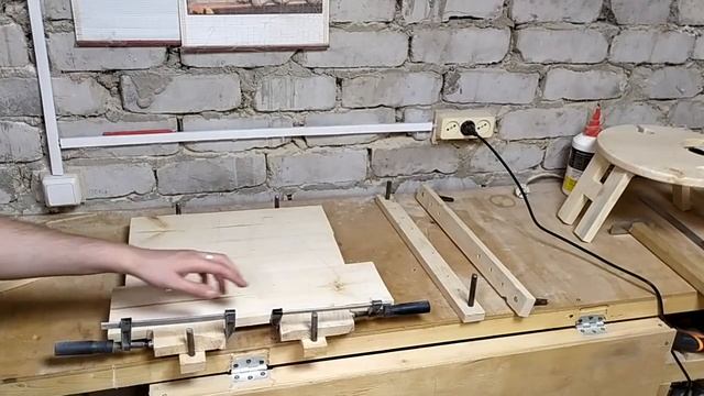 Как клеить щиты без струбцин вайм столярка с нуля смотреть онлайн