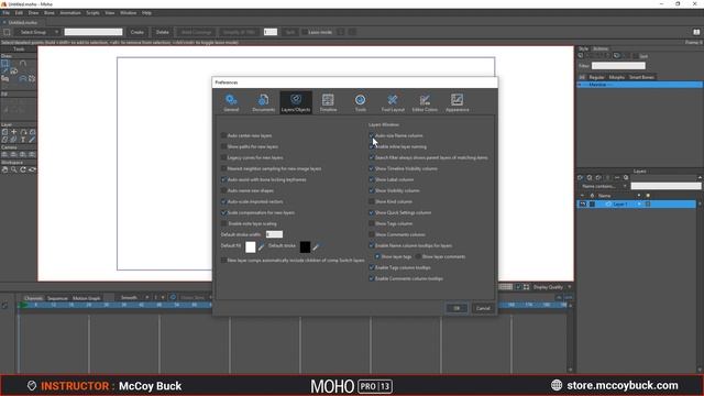 Moho Pro 13 Tutorial - Preferences смотреть онлайн