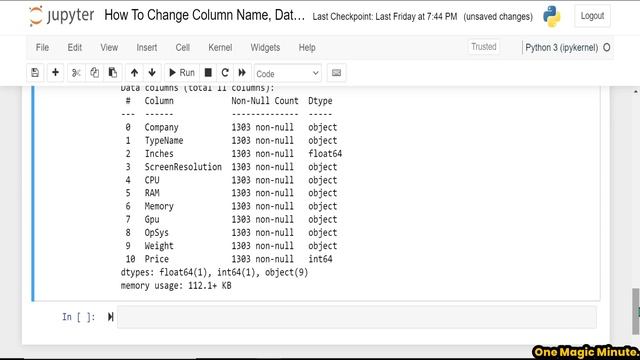 How To Change Column Name, Data Type And Use Replace Function ??? | Python | Data Analysis | Hindi смотреть онлайн