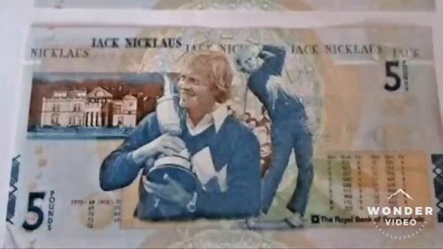 RBS £5 Jack Nicklaus Golfer £5 Bankote VALUE смотреть онлайн