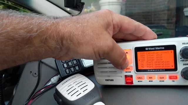 Test West Marine Radio using CB antenna. смотреть онлайн