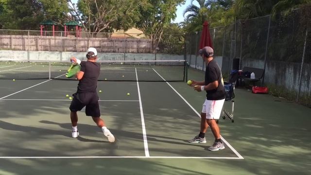 Professional Tennis Training With Coach Brian Dabul (Federer, Nadal, Djokovic)