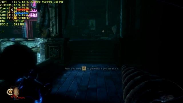 Bioshock 2 Gameplay Test | GeForce 710M 2GB | High Settings 720p | смотреть онлайн