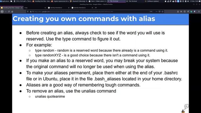 Bash Alias смотреть онлайн