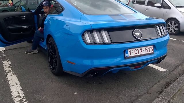 ford mustang 2.3 ecoboost with roush performance axle back exhaust system revs смотреть онлайн