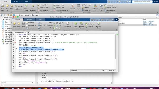 Matlab Introduction 12 Plot Yahoo Finance Data смотреть онлайн