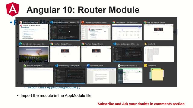 Angular 10 Tutorial #40 - Router Module in Angular | Angular 10 Tutorial For Beginners смотреть онлайн