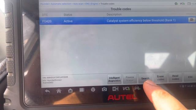 كشف اخطاء دبه البيئه هونداي باستخدام جهاز الفحص hyundai P0420 смотреть онлайн