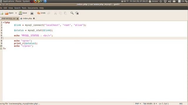 php กับ mysql แบบง่ายๆ ตอน 39 mysql stat смотреть онлайн