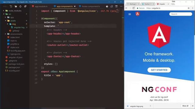 Angular Tutorial - 7 - Adding an Image/Logo in Angular смотреть онлайн