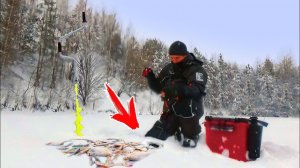 НЕ ЛЕЗЕТ В ЛУНКУ ! ВОТ ЭТО УЛОВ ! Волшебный чёртик и клёвая зимняя рыбалка на безмотылку СИБИРИЯ