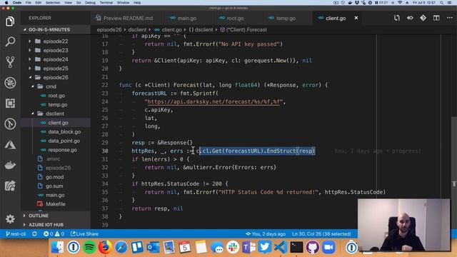 Writing REST API Clients with Go (Episode 26) смотреть онлайн