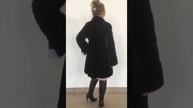 Шуба норка Black NAFA 69500 ₽, воротник стойка р.42-44 /10692/ смотреть онлайн