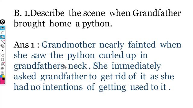 A Conceited Python - Question Answer - Class 7 - Ace with Aster смотреть онлайн