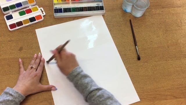 Дистанционное занятие по ИЗО "МК по технике рисования по мокрому набрызгами" смотреть онлайн