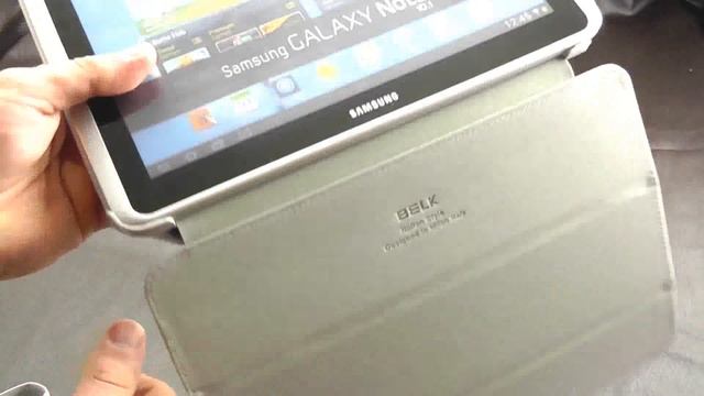 Обзор: Эксклюзивный Кожаный Чехол-Книжка для Samsung Galaxy Note 10.1 N8000 "Belk" смотреть онлайн