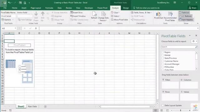 10. Creating A Basic Pivot Table - Part 1 | Excel Tutorial | Univ eLearning смотреть онлайн