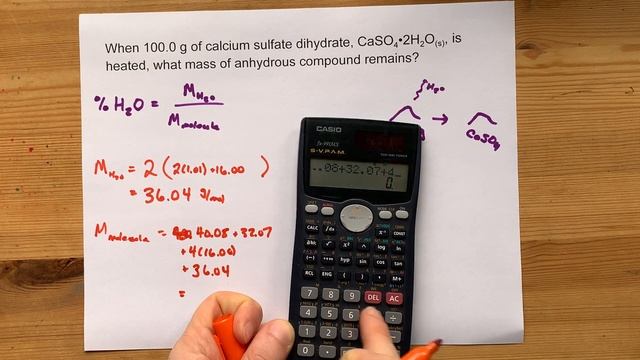 Find the Mass Remaining (Anhydrous) when a Hydrate is Heated смотреть онлайн