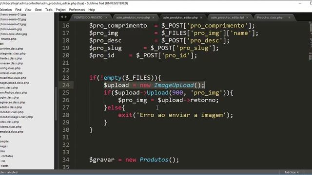 Loja Virtual com PHP 7 - Aula 07 - Removendo imagem ao alterar смотреть онлайн