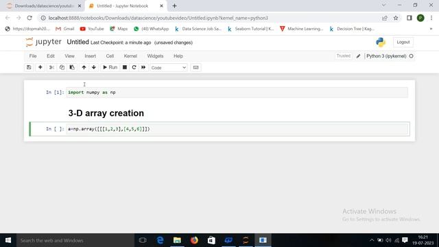 Numpy(3-D) array-4 смотреть онлайн