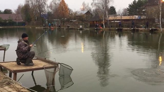 Ловля форели в РК Фишка Липки. 6 ноября 2022. смотреть онлайн