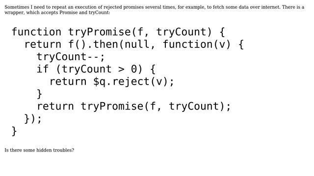 Code Review: Angular Promise trying Wrapper смотреть онлайн