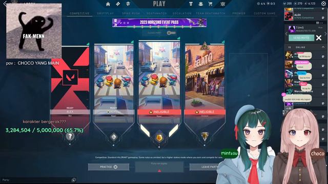 【VALORANT LIVE🔴】(°ー°〃) meng mabar lagi ges | mintzsu & choco смотреть онлайн