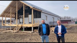 Строительство дома из СИП панелей. Отделка фиброцементным сайдингом. Гости из Тюмени.
