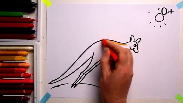 #КЕНГУРУ #какнарисовать Уроки рисования для детей #howtodraw #drawforchildren #KANGAROO смотреть онлайн