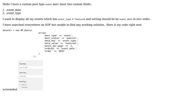 Wordpress: Sort a custom post with ACF: Date Picker & Display Featured! смотреть онлайн