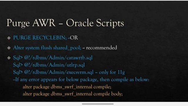 Is it DIFFICULT to -- Purge /Clean Sysaux Tablespace смотреть онлайн