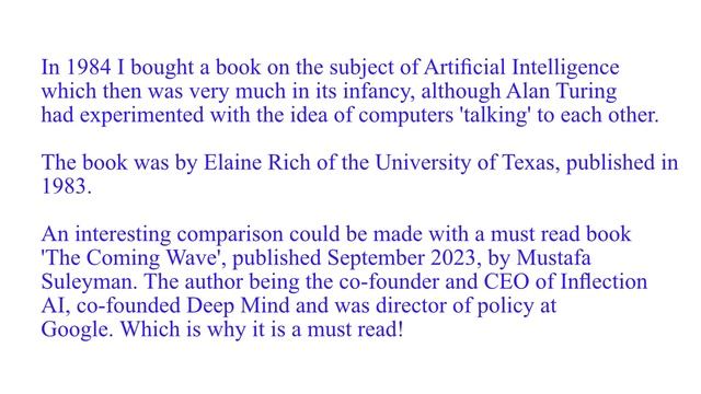 Artificial Intelligence: Getting Used to the Idea смотреть онлайн