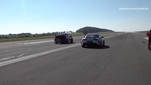 Toyota Supra Vs Audi TT RS Vs Honda Civic Type R Vs Mercedes AMG GT R