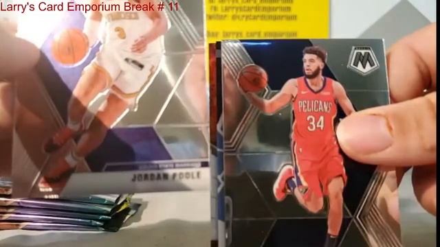 Larrys Card Emporium Break #11 Nba Black Box Mosaic Blasters and Illusions Mega box смотреть онлайн