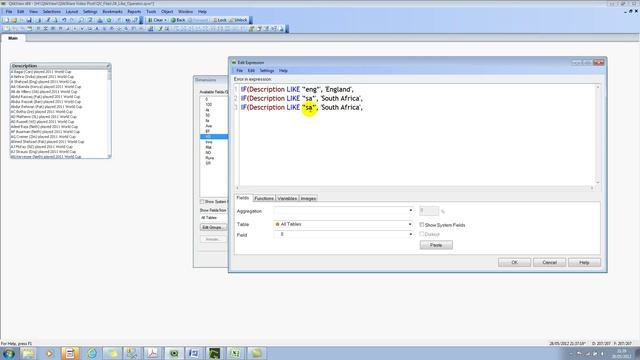 Wildcard Search by using Like Operator in QlikView смотреть онлайн