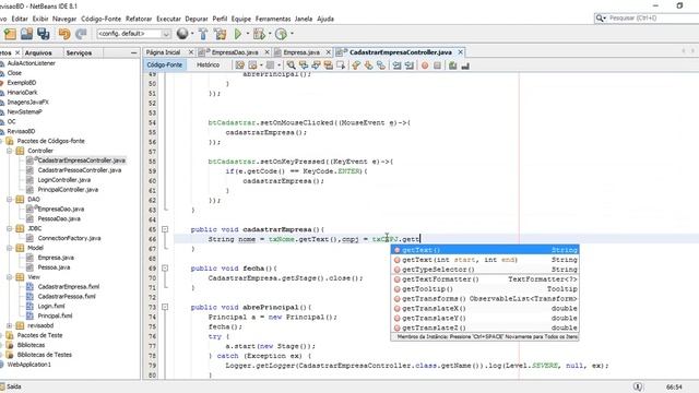 Cadastrando Empresa - PostgreSQL - JavaFX смотреть онлайн