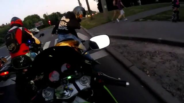 КАТАЕМ И ЖЖЁМ РЕЗИНУ НА KAWASAKI ZXR400.KAWASAKI 636.HONDA HORNET.HONDA F4I. смотреть онлайн
