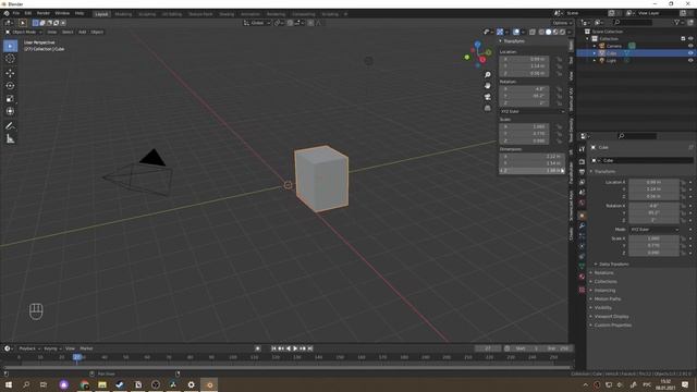 Blender 2.91 Панель свойств