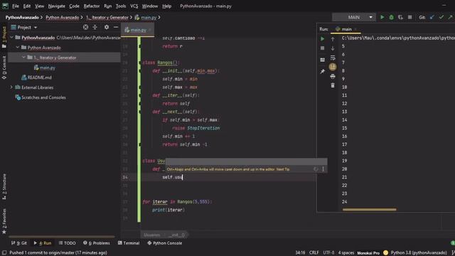 Python3 Avanzado - 1 Iterator смотреть онлайн