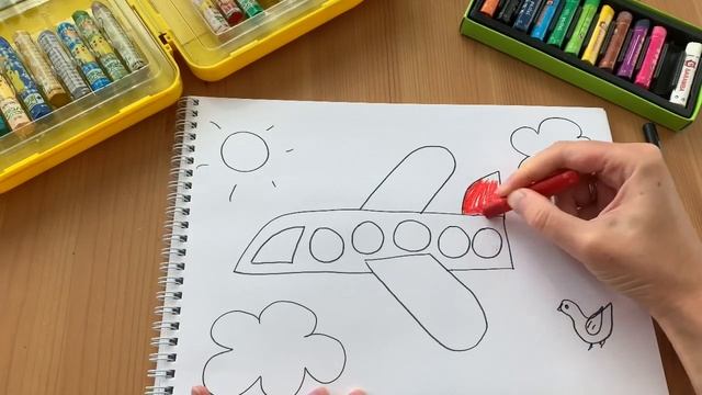 САМОЛЁТ РИСУНОК.Нарисовать самолёт пошагово для детей смотреть онлайн