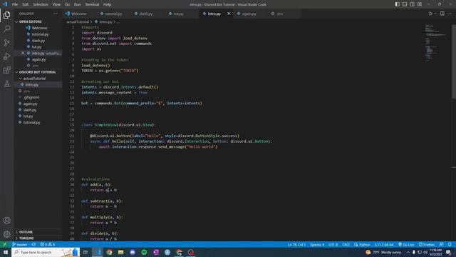 GIT: Discord Bot Tutorial #5 смотреть онлайн