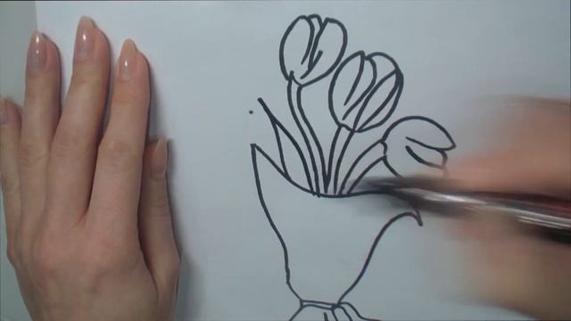 8 марта, рисовалка, paint'ka, как нарисовать открытку на 8 марта. смотреть онлайн