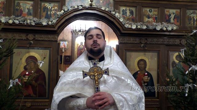 #доброхрам 19.01.2023. Святое Богоявле́ние. Проповедь иерея Дионисия Стефанова смотреть онлайн