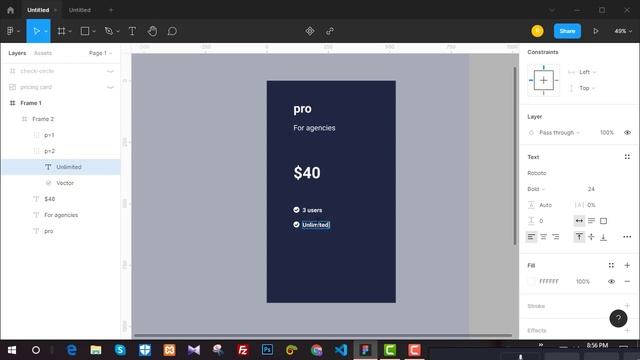 How to pricing card design by figma смотреть онлайн